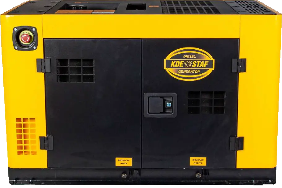 Grupo electrógeno diésel Kipor 10 kVA monofásico 220V cabinado