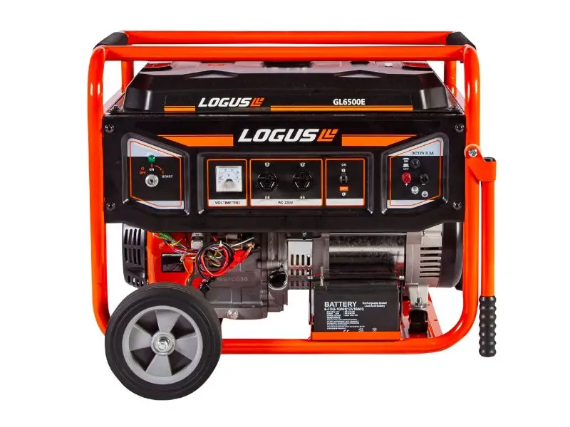 Generador eléctrico naftero Logus 6500 watts monofásico 220V con arranque eléctrico