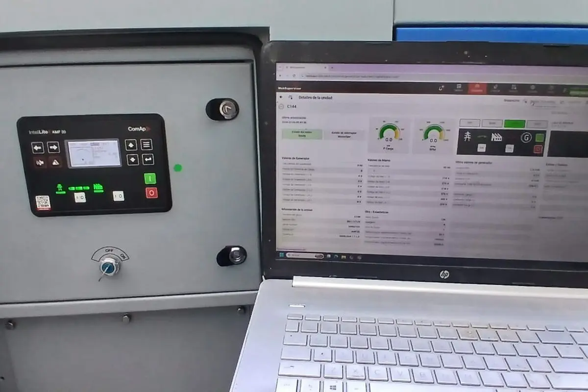 Pruebas y puesta en marcha de grupo electrógeno en edificio