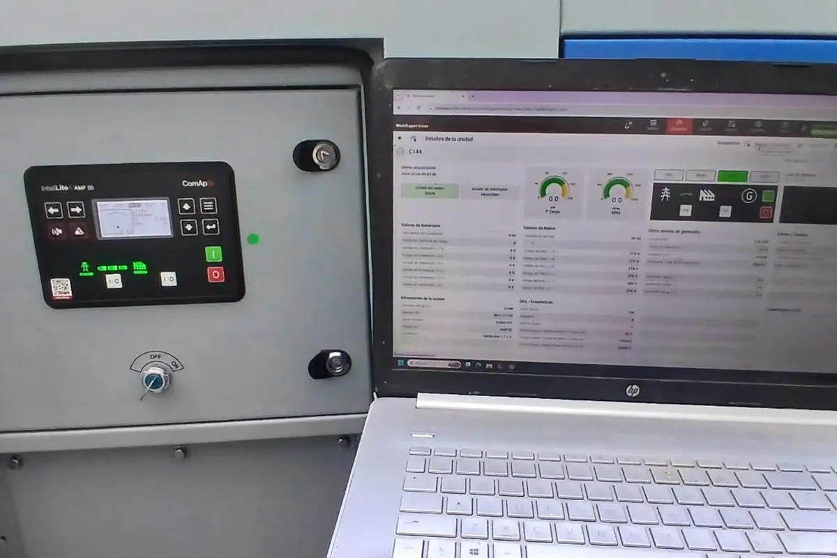 Programación y prueba de generador eléctrico