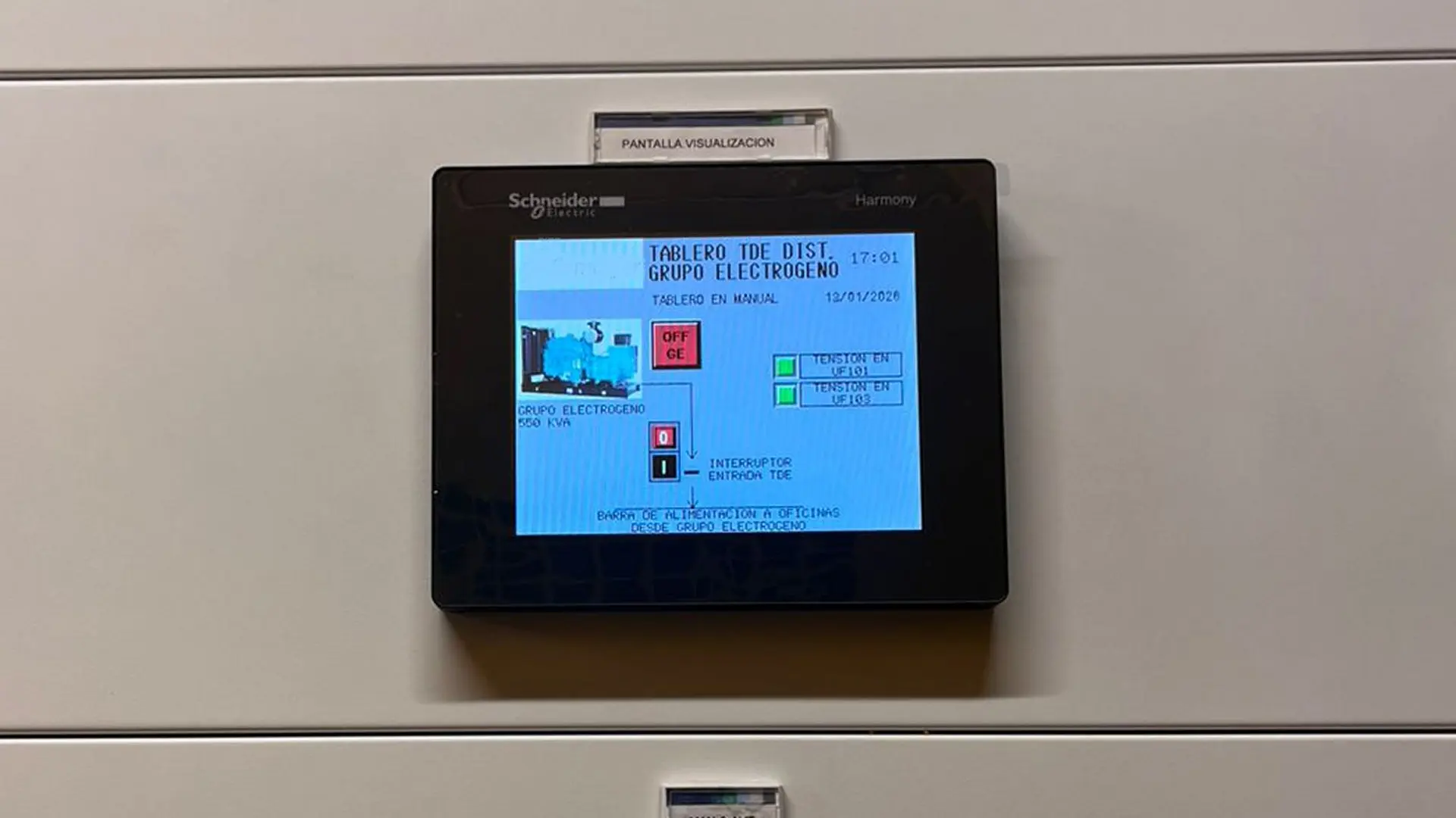 Tablero de transferencia automática para grupo electrógeno en clínica