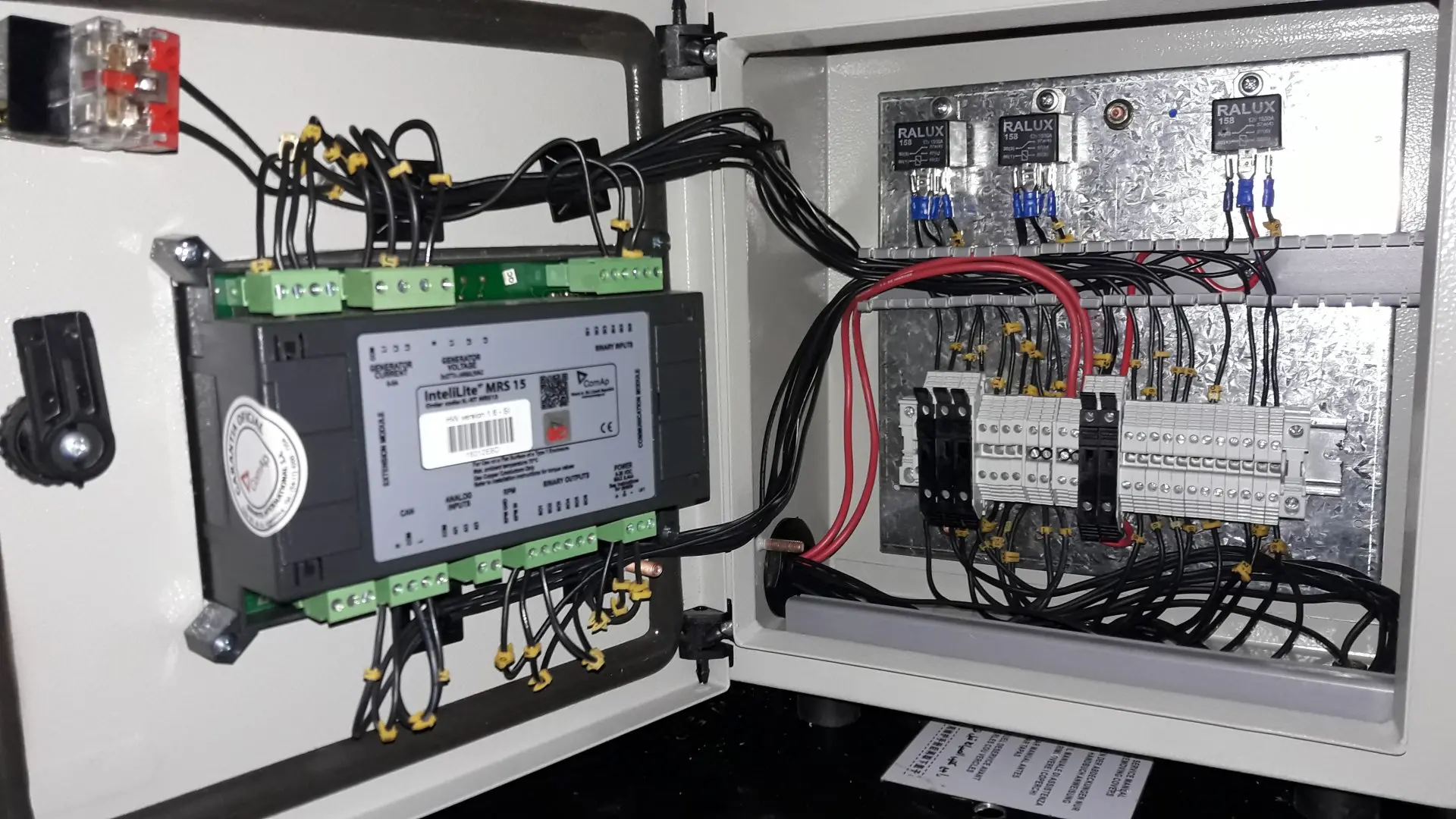 tablero de transferencia automática grupo electrógeno supermercado
