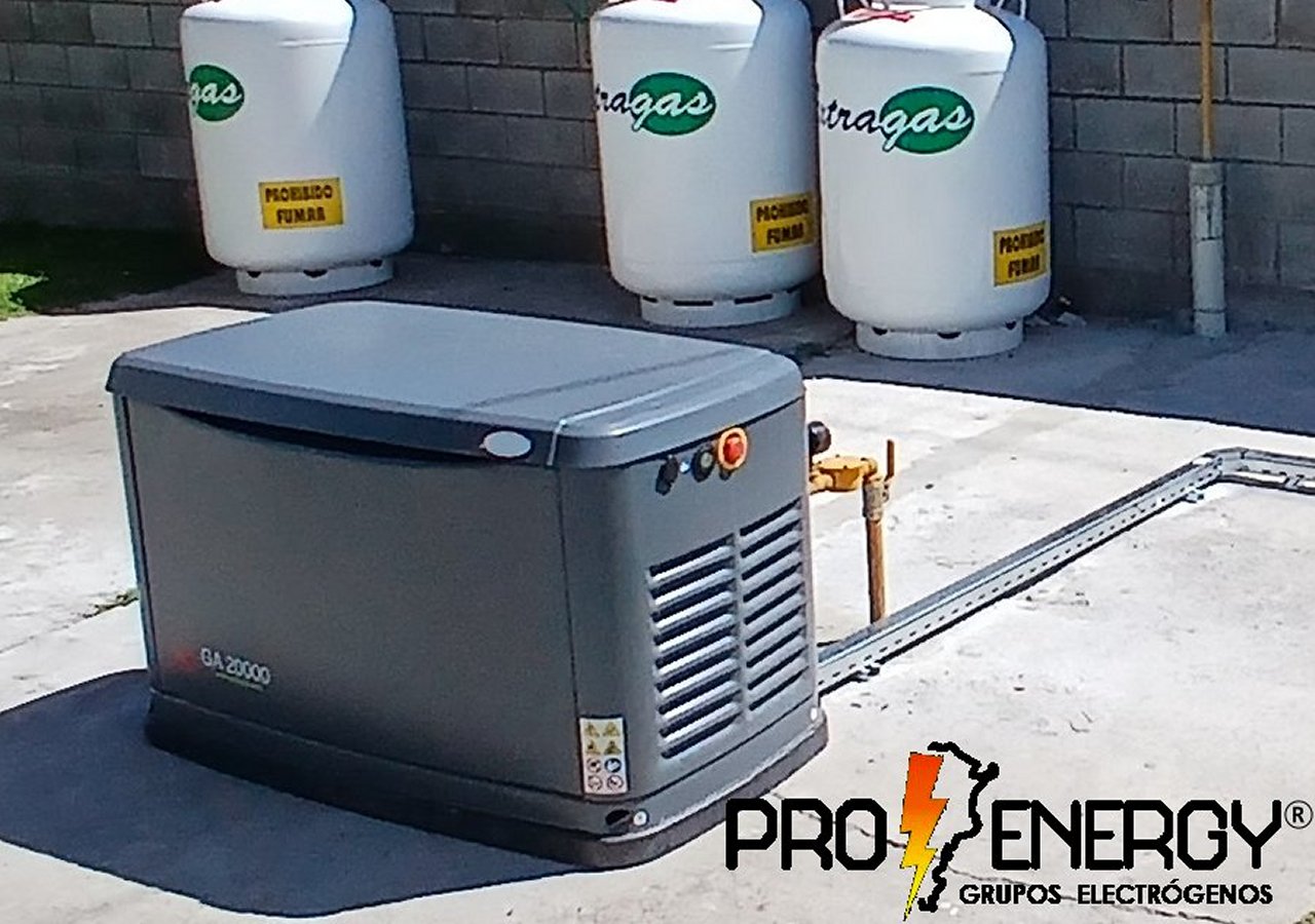 Generac línea Praca 17 kVA instalado en Empresa privada de Grand Bourg