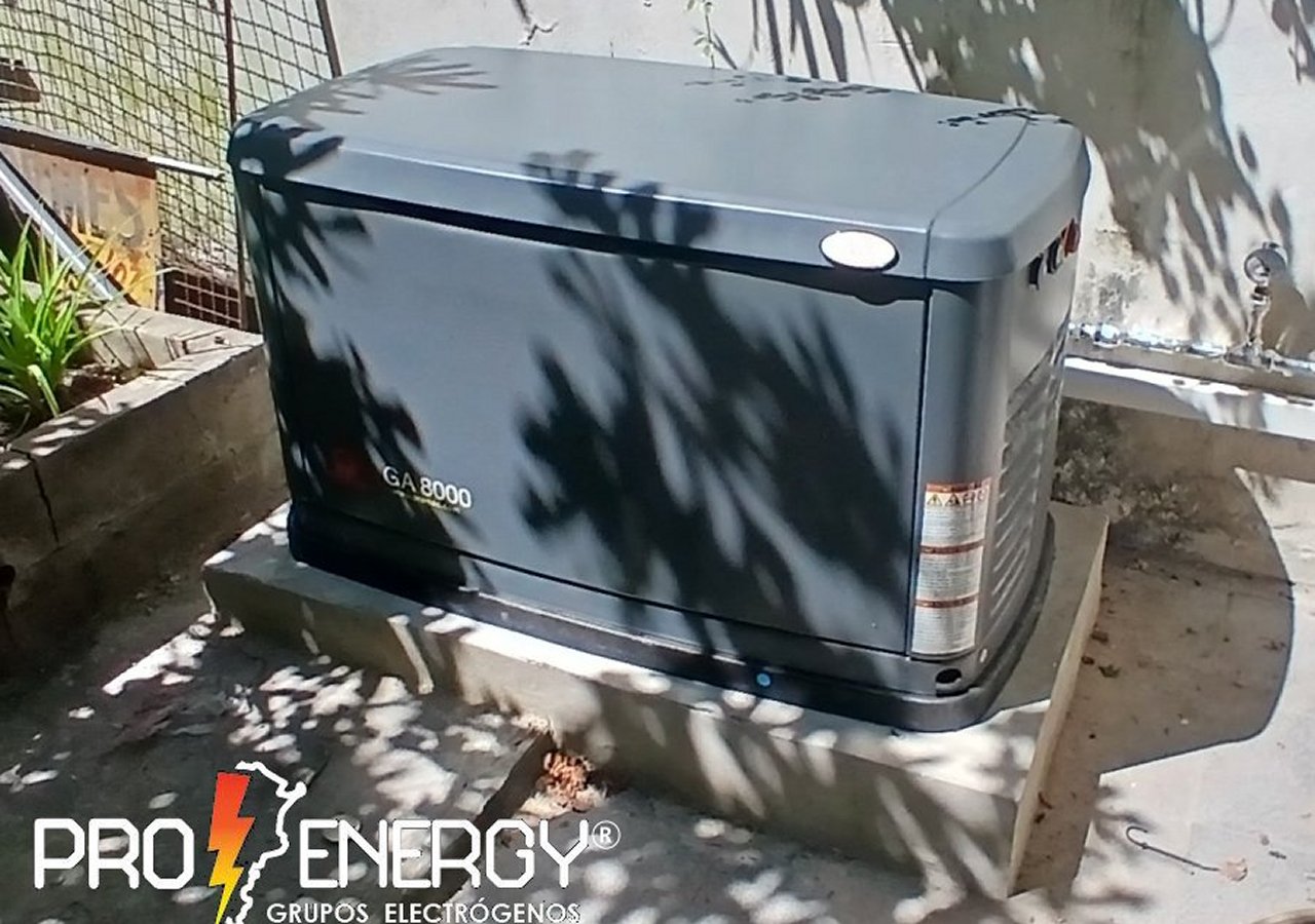 Generac 8 kVA instalado en local comercial de CABA
