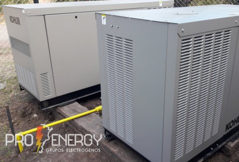 Generadores a gas 23 y 60 kVA en complejo deportivo