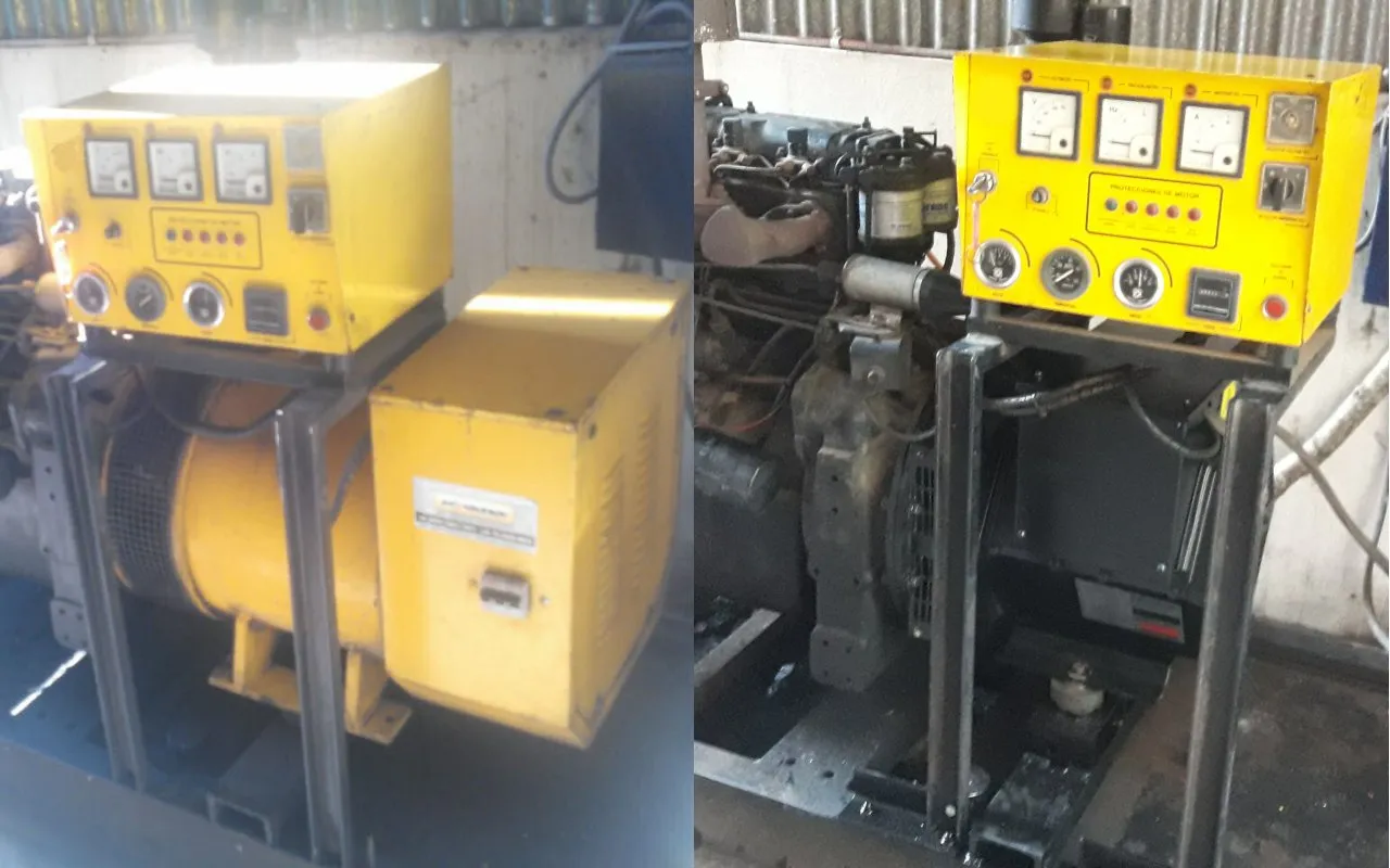 Modernización de grupo electrógeno Perkins con reemplazo de alternador y revisión eléctrica — ProEnergy.